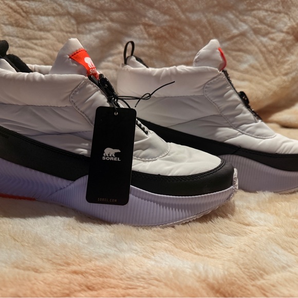 Sorel Shoes - Sorel Insulated Waterproof White Boots Out N Anout Piffy Zipper Shootie